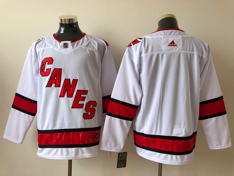 Men's Carolina Hurricanes White Away Primegreen Authentic Blank Jersey